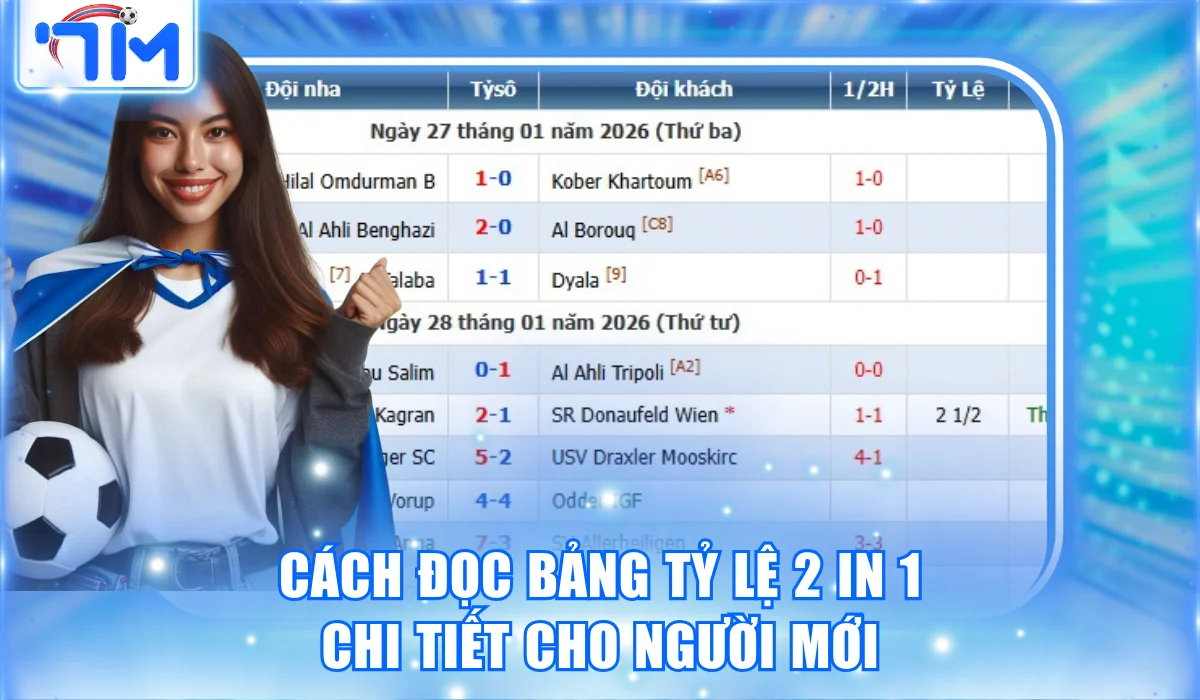 Tỷ lệ 2 In 1 Là Gì? Tiết Lộ Mẹo Soi Kèo Từ Chuyên Gia 7M 2 Chi tiết cách đọc bảng tỷ lệ 2 in 1